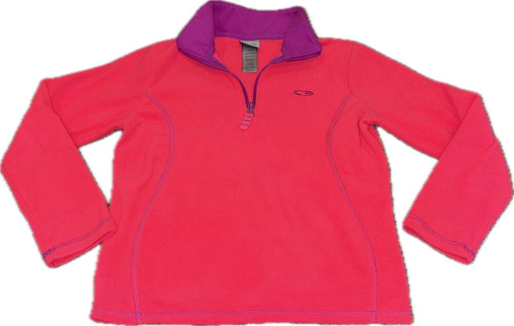 C9 by Champion Girls Pink Quarter-Zip Fleece Pullover Size M (7-8)